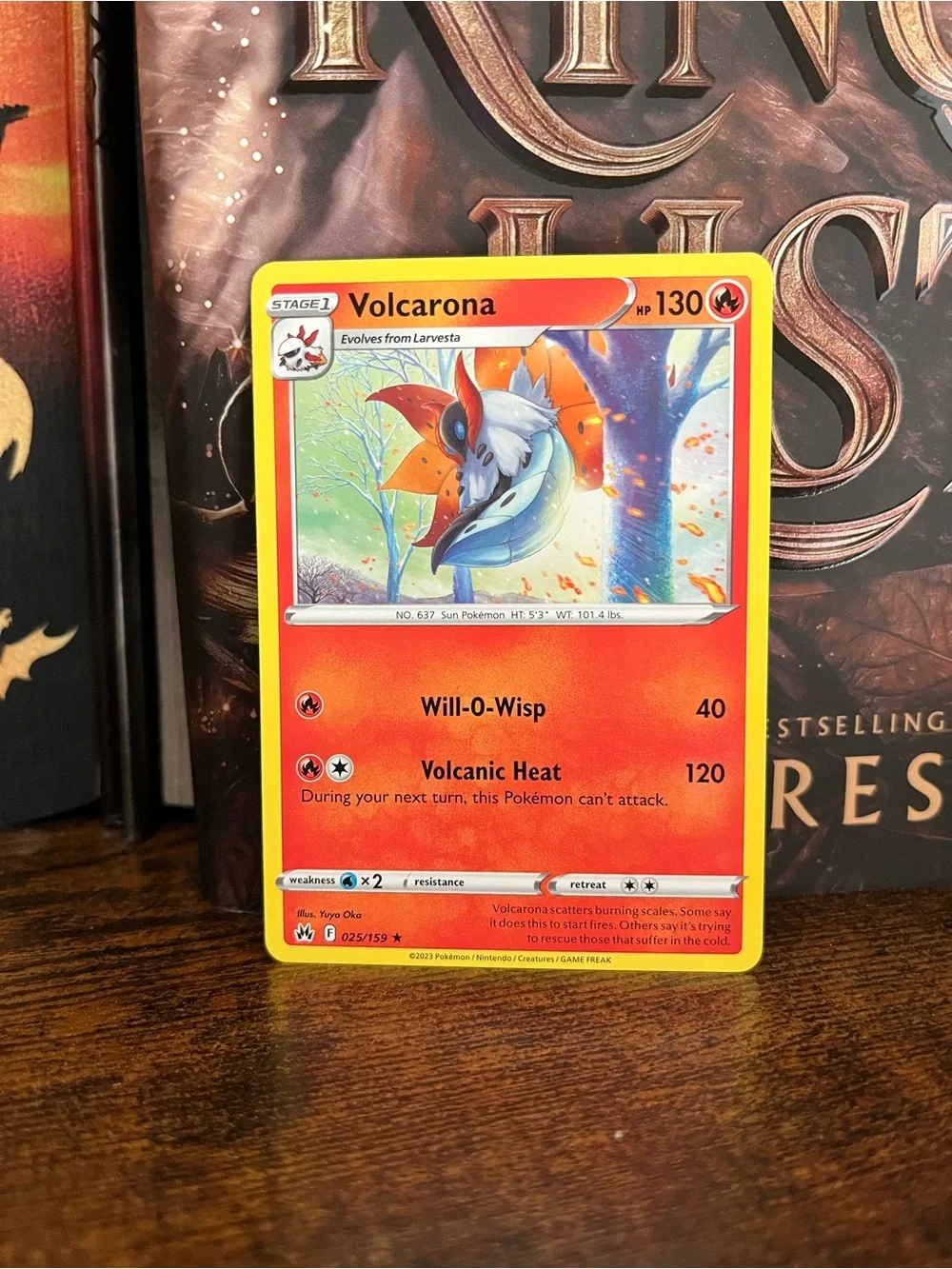 Volcarona Pokemon Card Crown Zenith 025/159